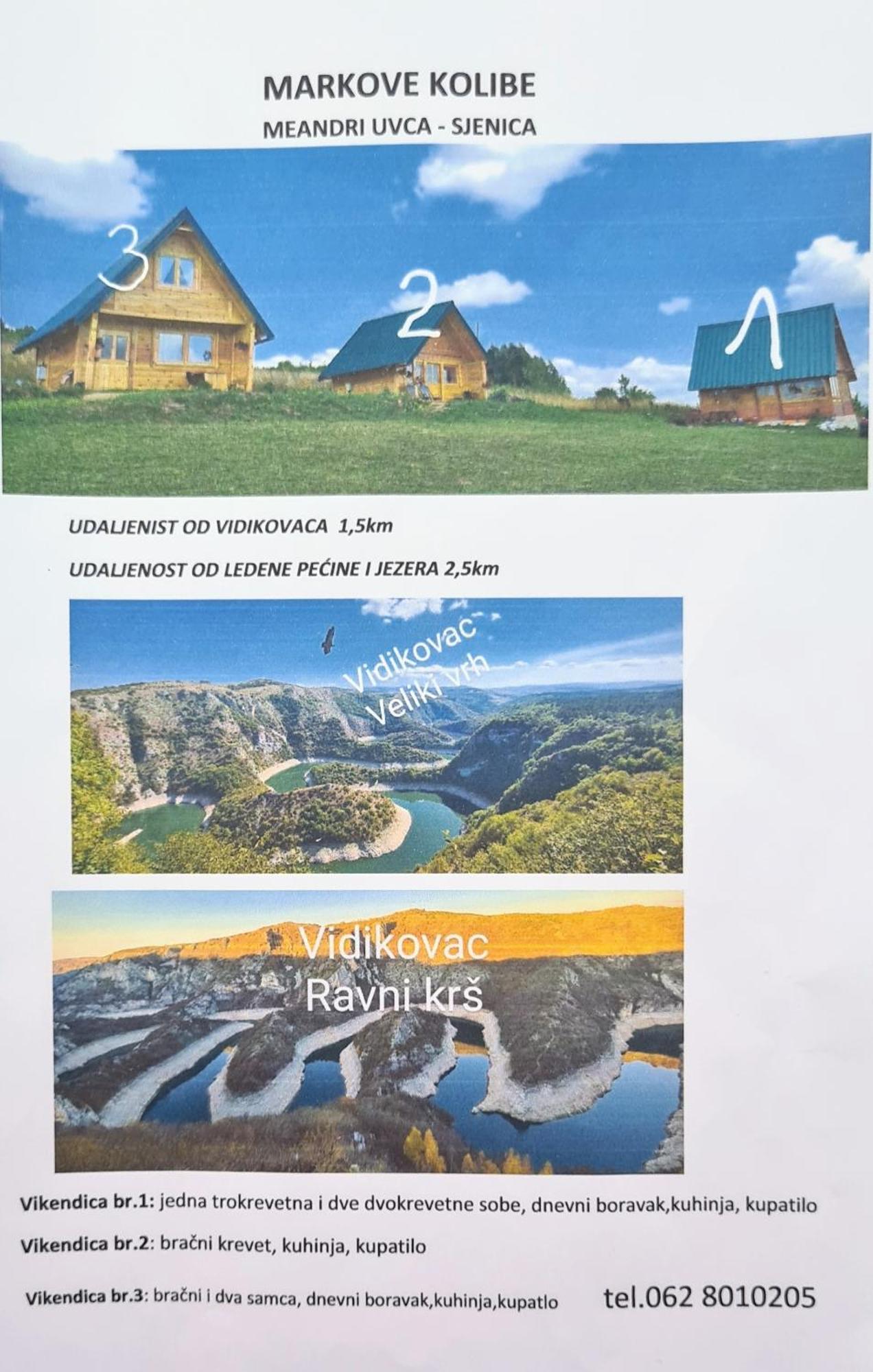 Markove Kolibe 3, Uvac Sjenica Pokoj fotografie